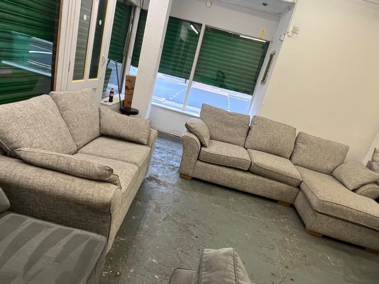 Next Grey Corner Sofa & Matching 2 Seater-Can Deliver £400 Corner 232x145cm 2 Seater 165cm