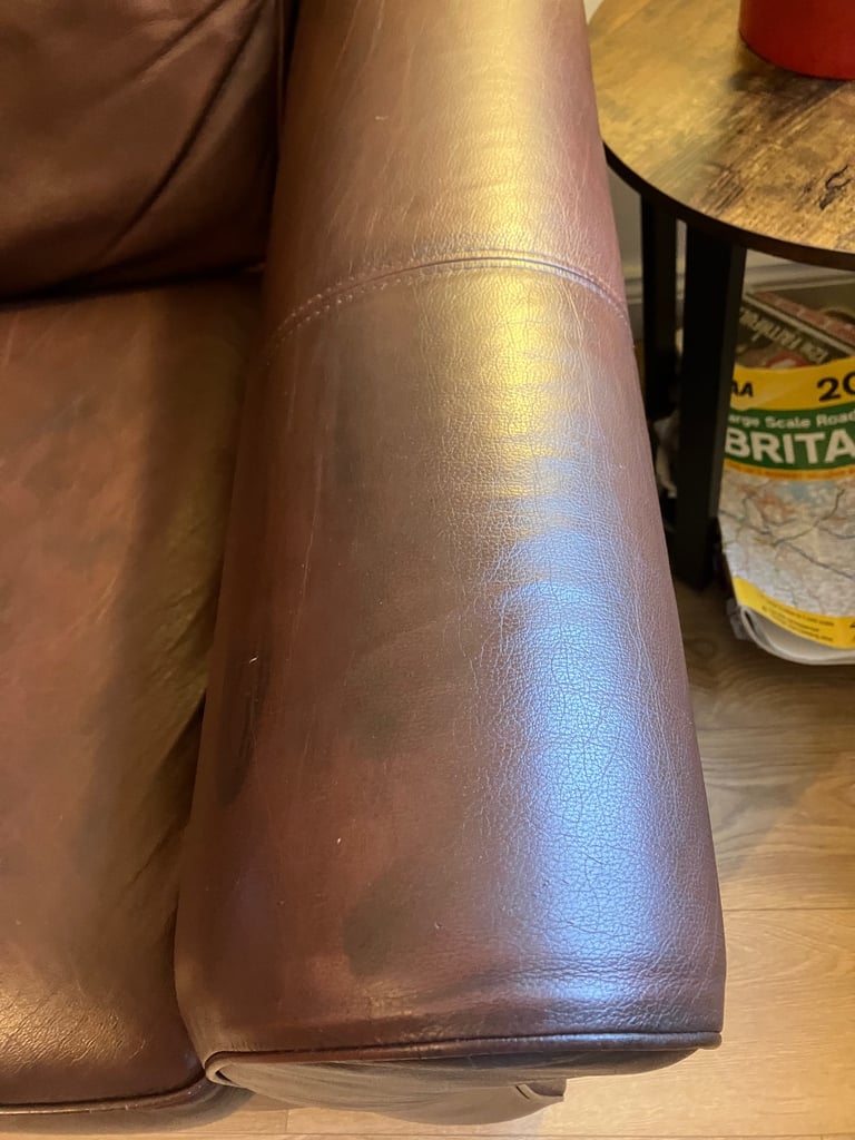 Large two seater leather settee from Marks and Spencer’s 