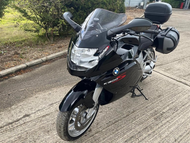 2007 07 BMW K1200S K 1200 S K1200 SPORTS TOURING CLEAN BLACK NEW MOT LUGGAGE