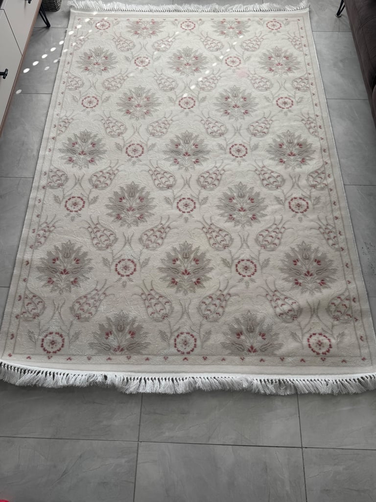 image for Hand woven Red/Grey/White rug