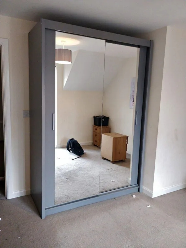 100% Brand New 2 or 3 Doors Sliding Wardrobe with Mirrors in Matte finish- Fast Delivery
