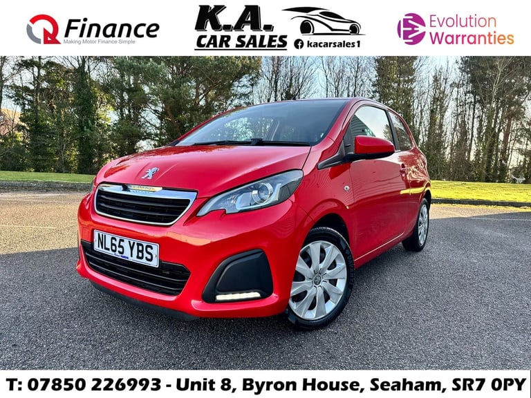2015 Peugeot 108 1.0 Active 3dr HATCHBACK Petrol Manual