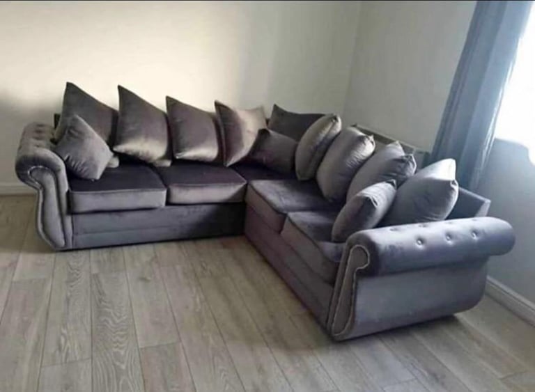 🌹❤Luxuries brand new 3 seater corner sofa 2 seater ashwin velvet sofa