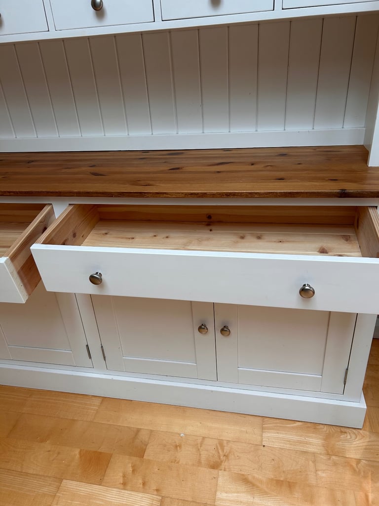 Large soft white dresser