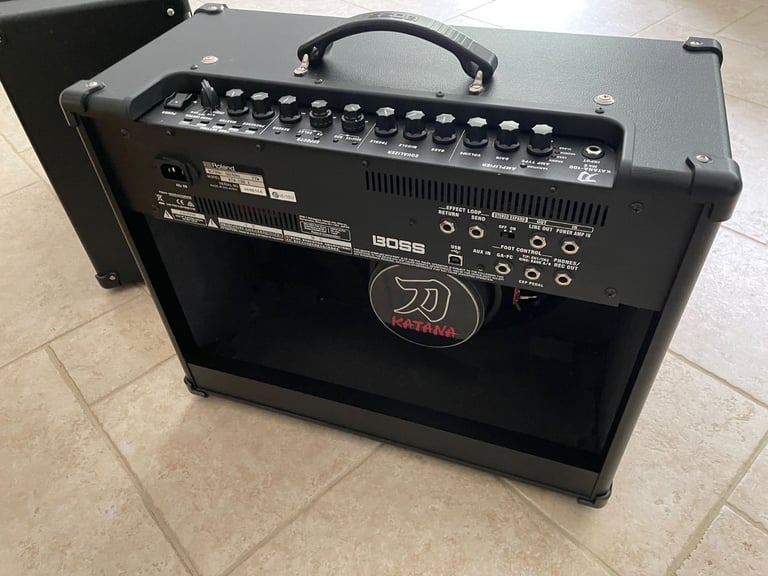 Boss Katana 100 MKII pair of “like new” guitar amplifiers & GA-FC EX 6-switch foot controller