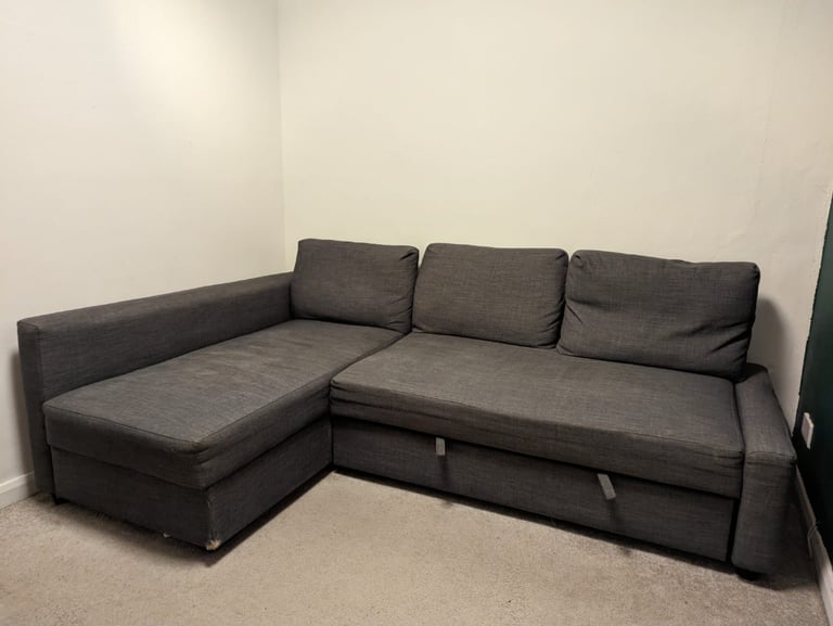 IKEA Frighten Grey corner Sofa bed I can deliver today! in Barnes