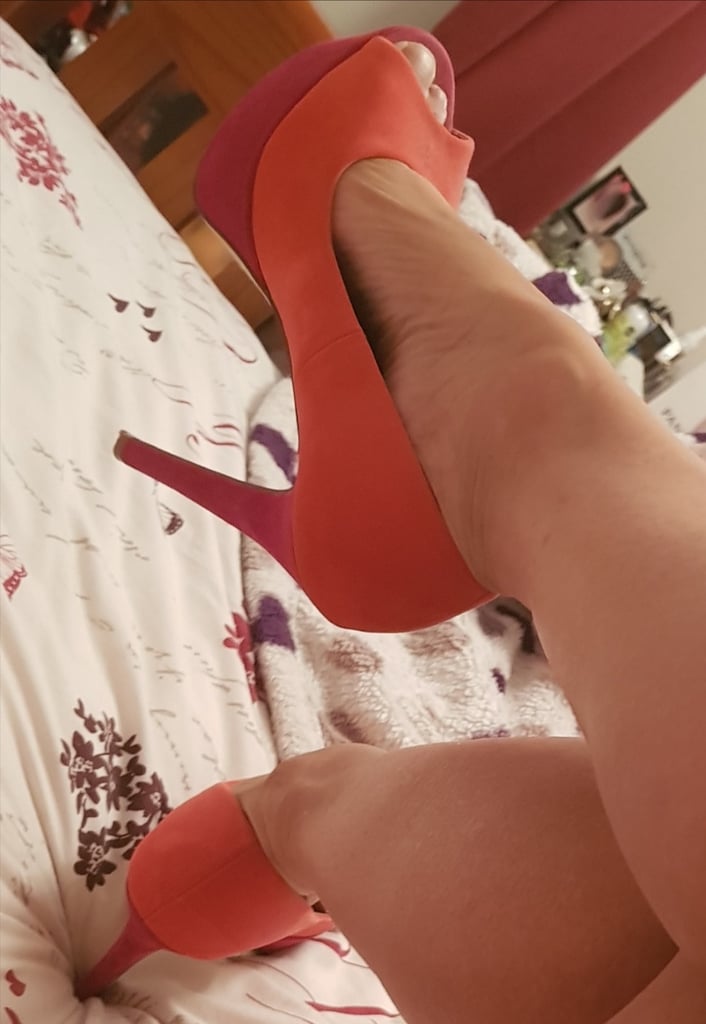image for Peep toe heels from new look