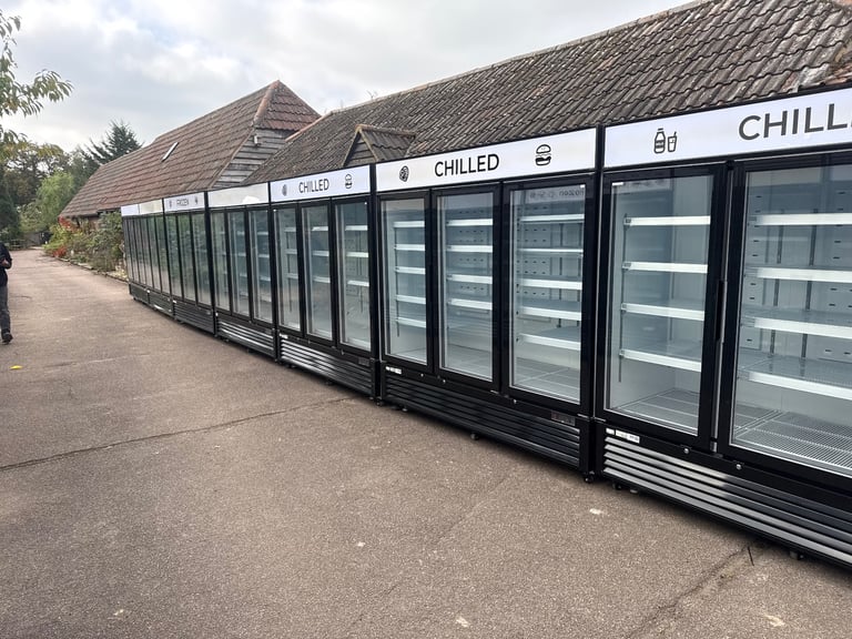 Commercial upright display fridge or freezer double triple single available new 