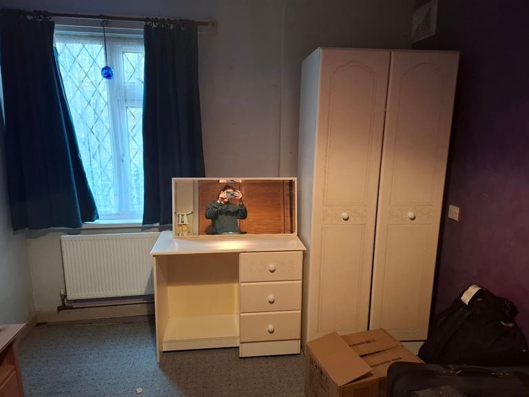 Wardrobe and dressing table set