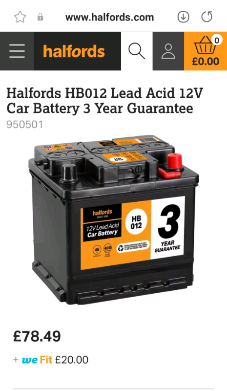 Used Battery for Sale in Dorset | Car Parts | Gumtree