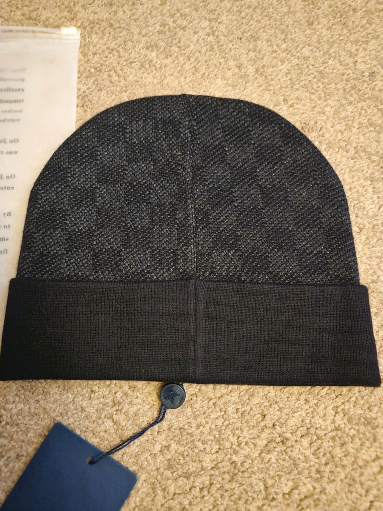Black louis vuitton beanie