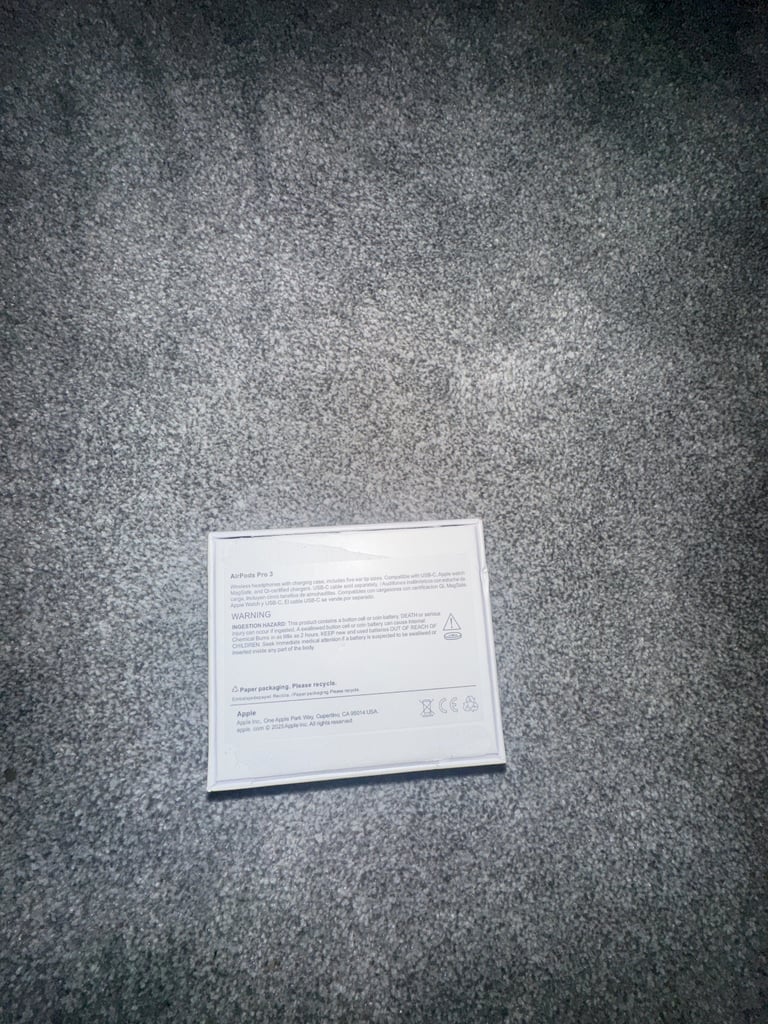 image for opened airpod pro 3 l, never used, everything in original box