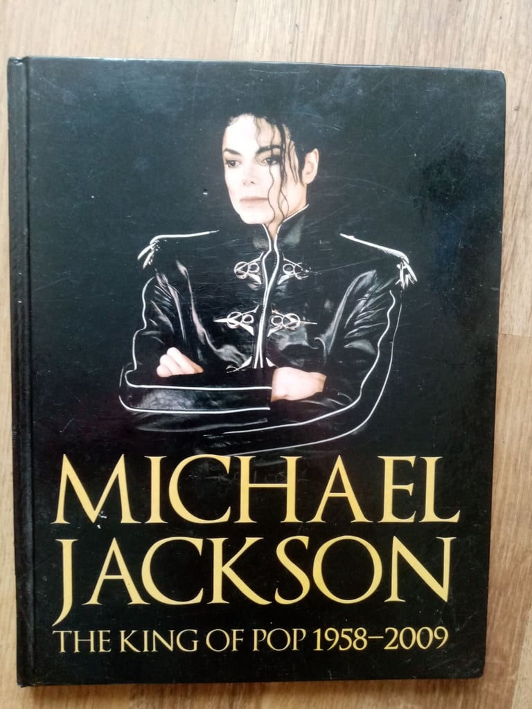 Michael Jackson King of Pop hardback book rare