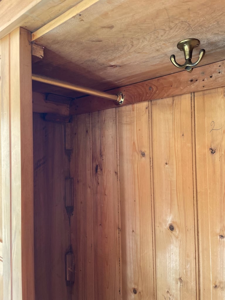 Satinwood Edwardian Wardrobe 