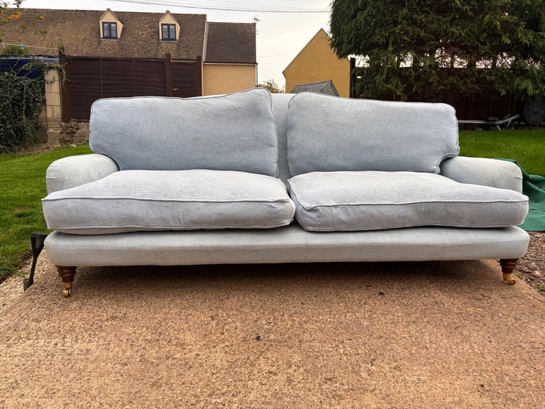 Laura Ashley light blue sofa 