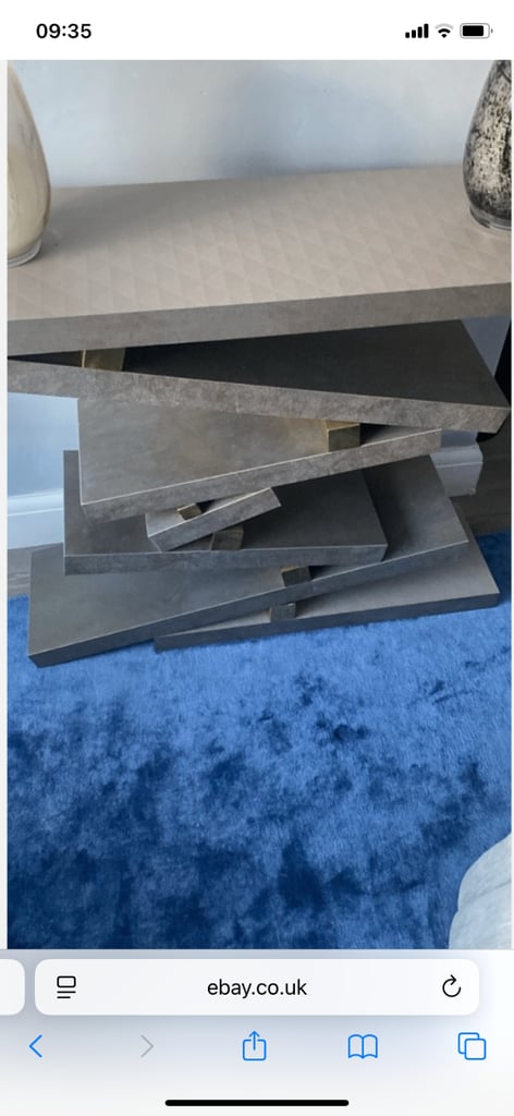 Modern Designer Console Table – Geometric Style