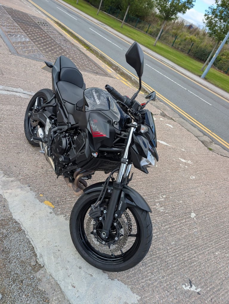Kawasaki, Z650, 2021, 649 (cc), Black & Red, Long MOT 
