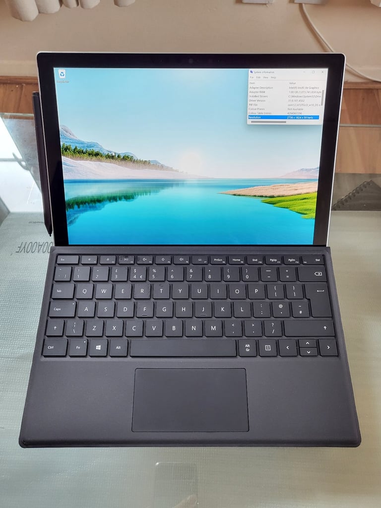 image for ❤️ Microsoft Surface Pro 7+ 3K Touchscreen i5-11th Gen 8GB RAM 256GB SSD Keyboard Laptop Platinum