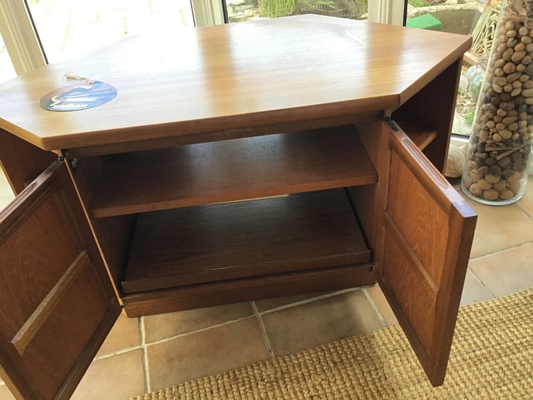 Nathan teak TV stand and corner units