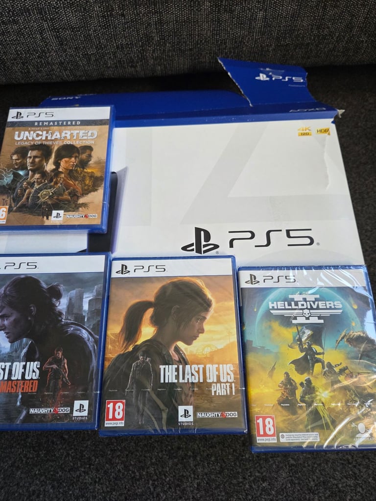 image for Playstation 5 disc console and games