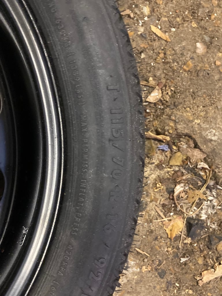 Vauxhall Meriva B Spare Wheel kit