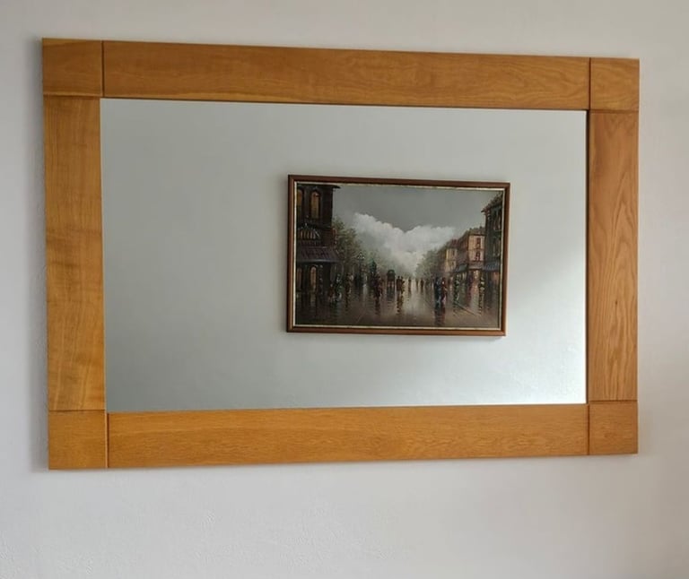 Oak Furnitureland SOLID OAK WOOD Mirror - Quick Sale!