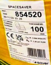 100mm Isover Spacesaver Insulation Roll Combi-cut – 14.13m2 / roll 
