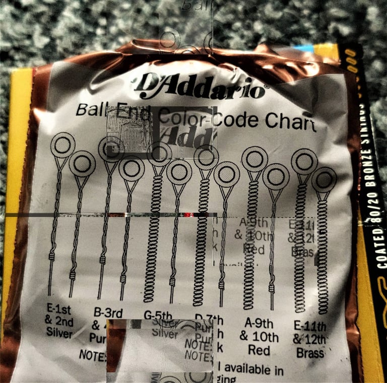 D'Addario EXP 36 - 12 String Set Guitar [Gauge 10- 47]