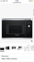 Bosch Serie 4 BEL523MS0B Built-In Combination Microwave with Grill