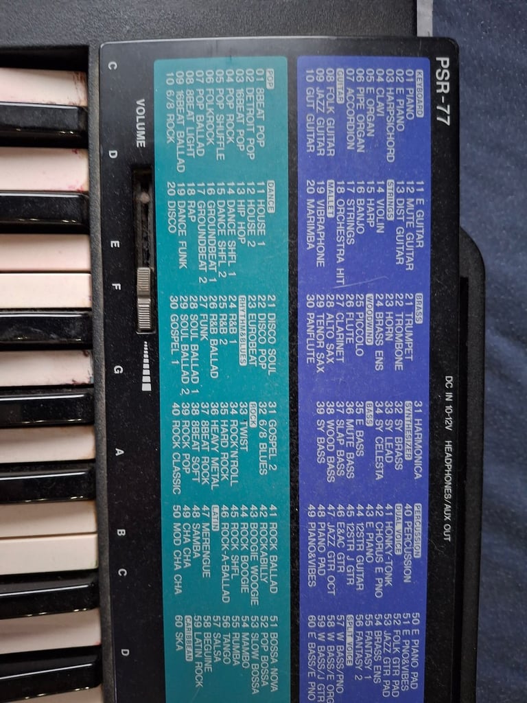 Yamaha keyboard 