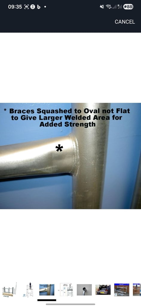 Top tower small scaffold