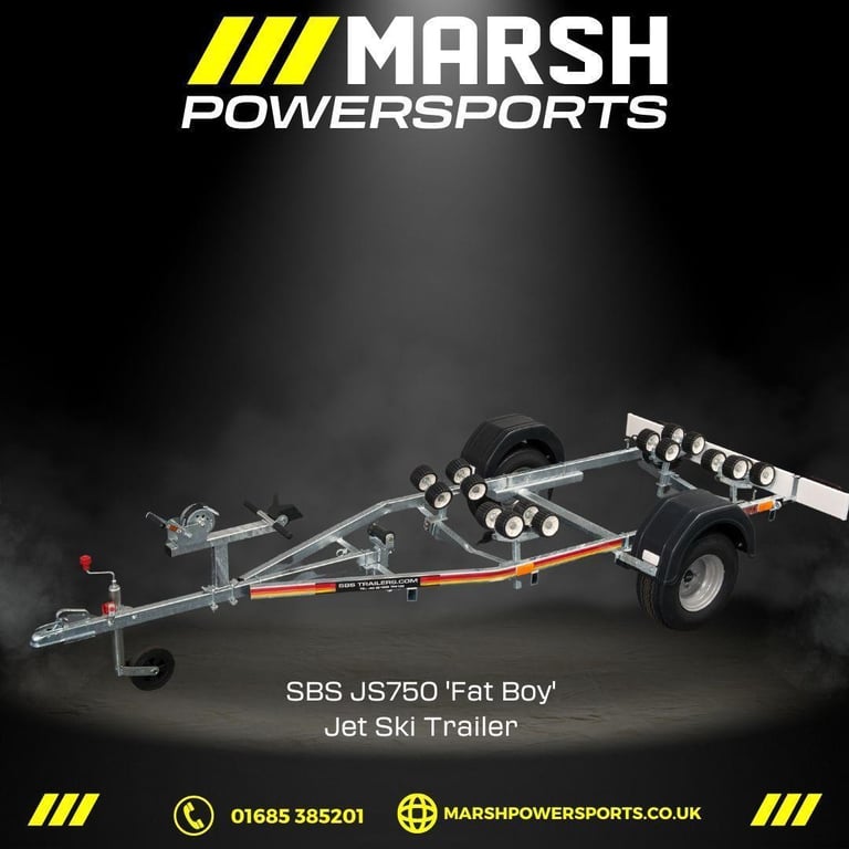 image for SBS JS750 Watercraft Trailer Fatboy Edition (Wide Wheels)C/w Lighting Board