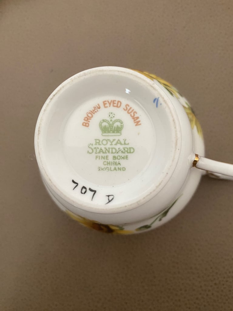 Bone china cup &  sandwich plate