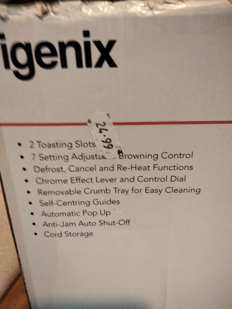 Igenix toaster 