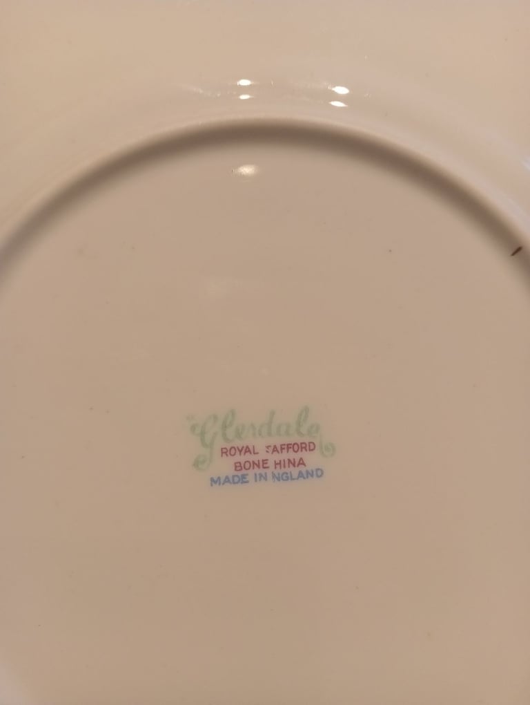 Midwinter cake plate Glendale flower plate yellow vintage plates