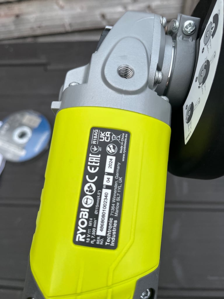 Ryobi R18AG-0 18V ONE+ Angle Grinder (Battery & Charger Excluded)