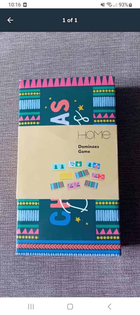 image for Christmas themed dominoes Game. New