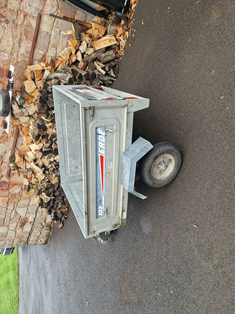 Erde 102 tipper trailer