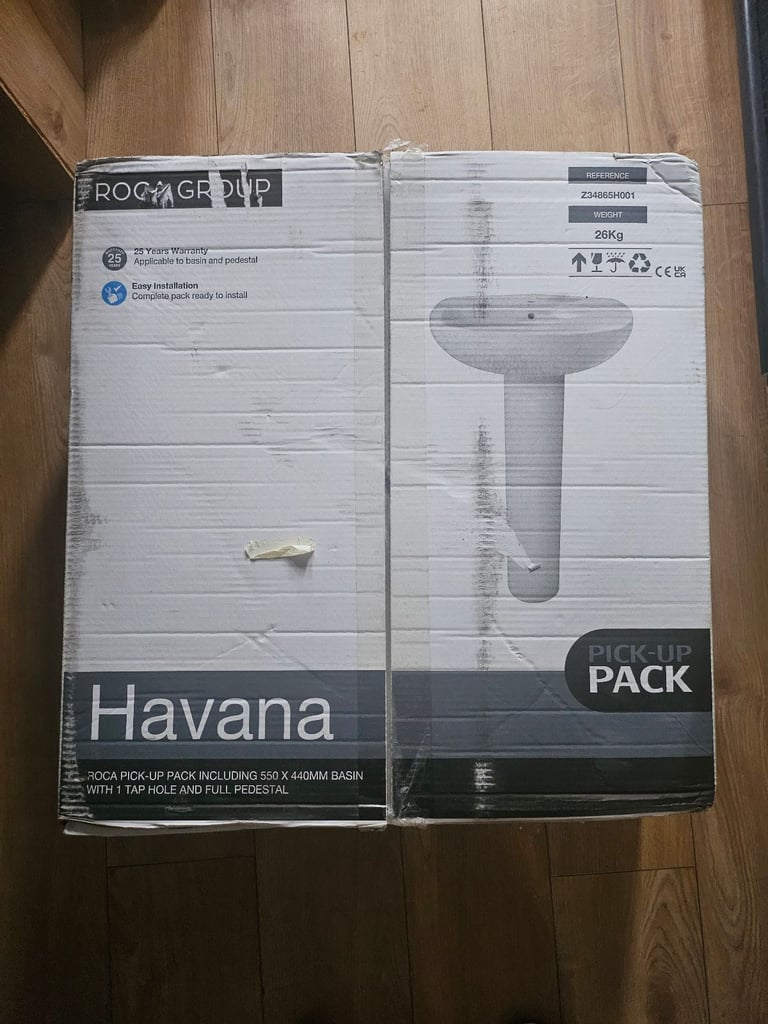 Roca havana basin and pedestal 