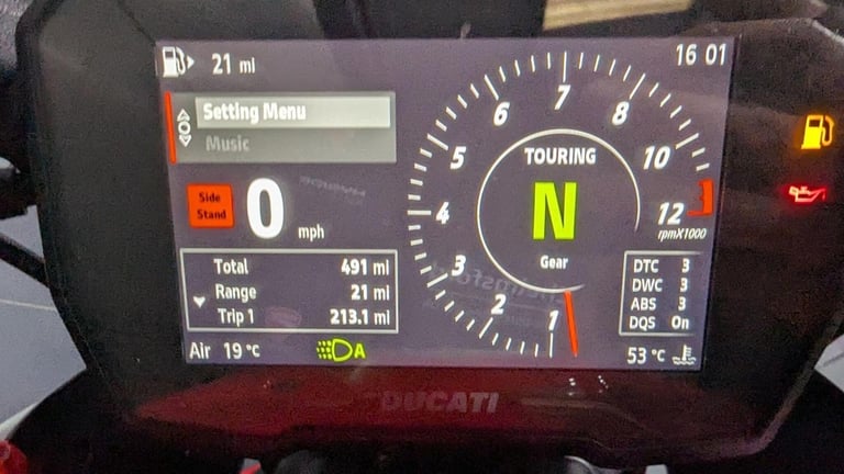 2025 Ducati Diavel V4 1158 Ducati Quick Shift Euro 5