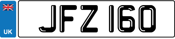 DATELESS Registration Number Plate JFZ Jeff's JF Jack James Josephine Jade FISHER