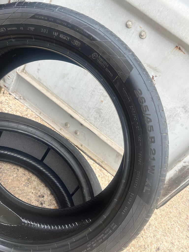 1X 265 45 R21 108W XL CONTINENTAL CONTI SPORT CONTACT 5 JLR SUV PREMIUM *6MM*