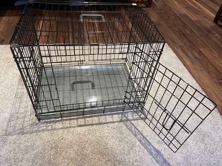 Small black dog crate