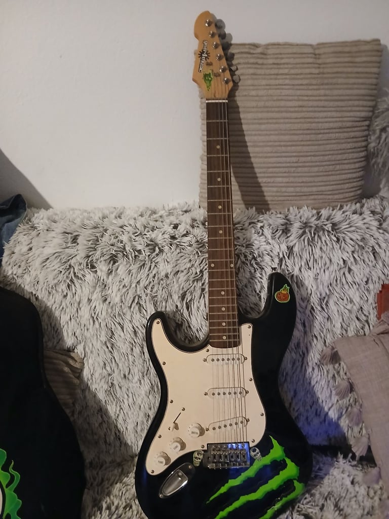 Left hand electric guitar.