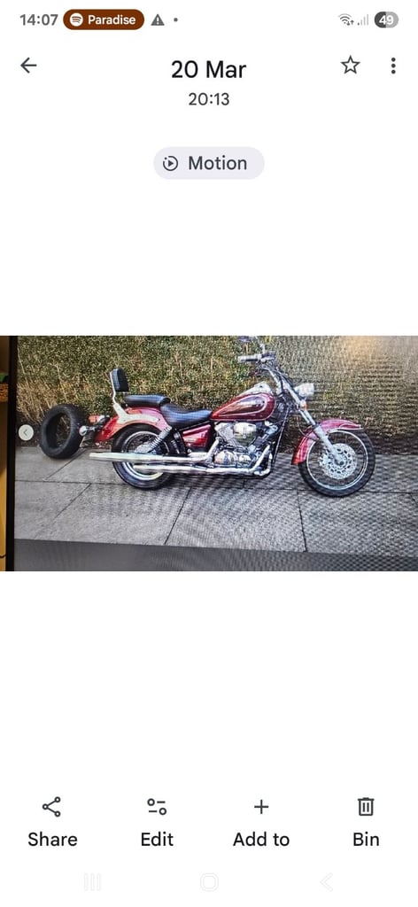 image for Yamaha, XVS, 2001, 124 (cc)