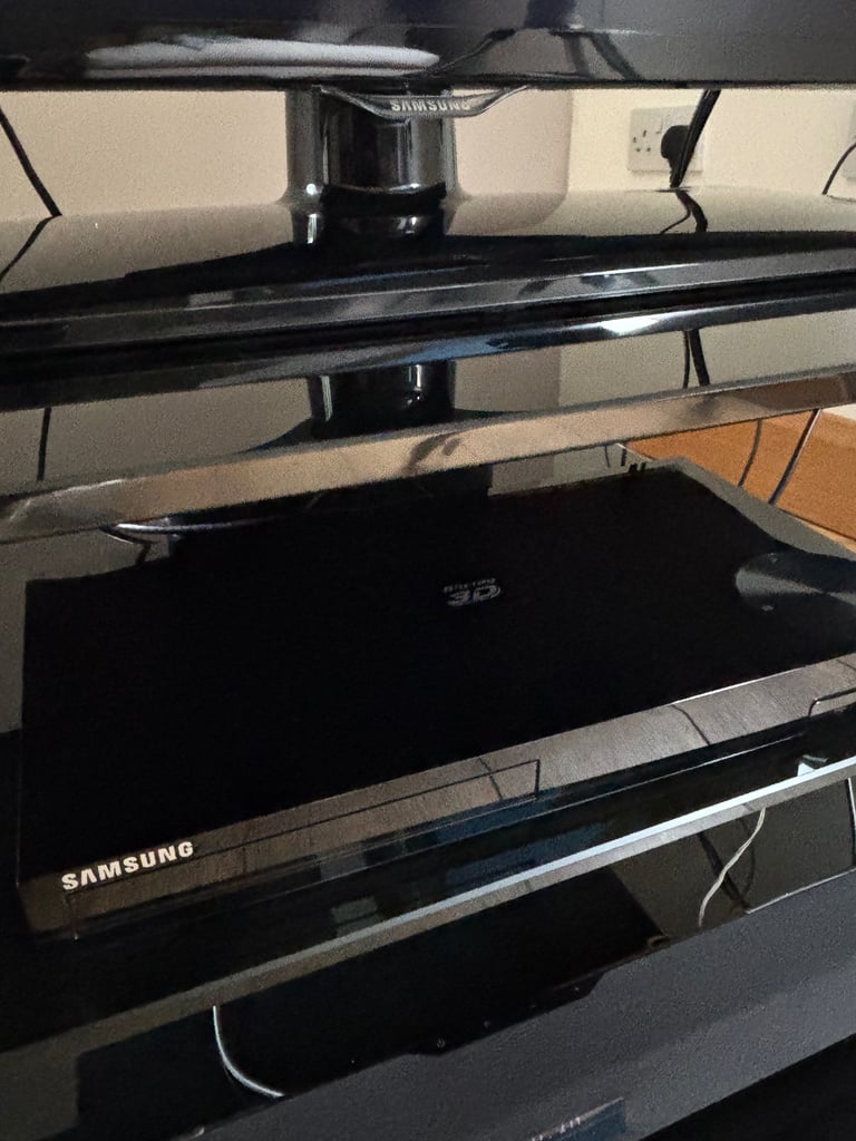 SOLD  - Samsung 46” Smart TV with BluRay Player and matching Samsung Soundbar with Subwoofer.