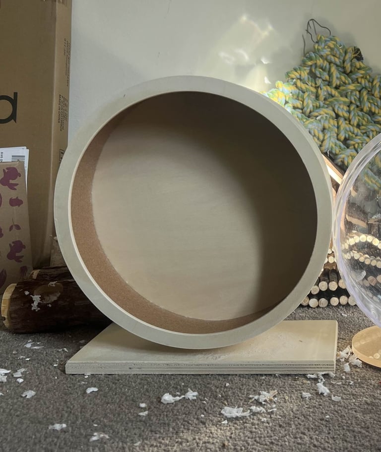 Pets at home large wooden wheel for a hamster or rat