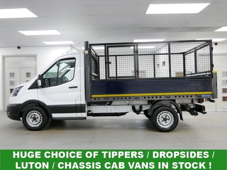 2022 TRANSIT 350 2.0 EBL 130 BHP L2 LEADER CAGED TIPPER ( REAR SWING BOARD ! )