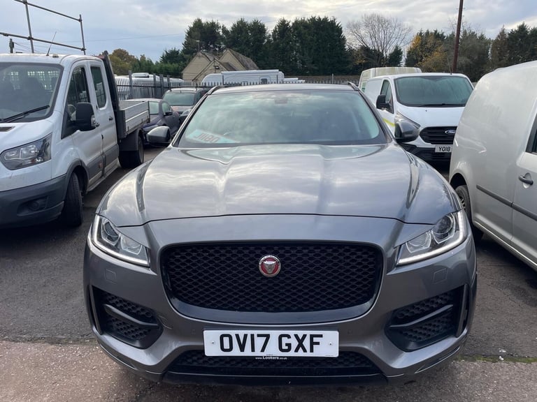 2017 17 JAGUAR F PACE R SPORT D180 2.0 AWD AUTOMATIC GREY EURO 6 180BHP