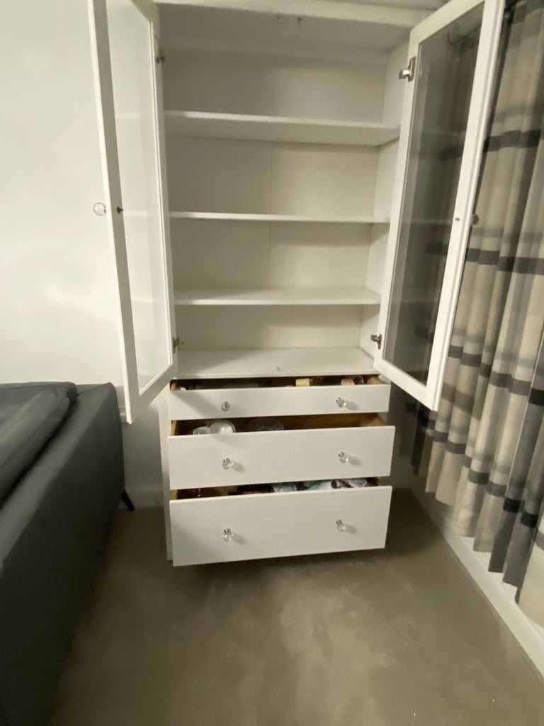 Glass door cabinet  (open to offer)